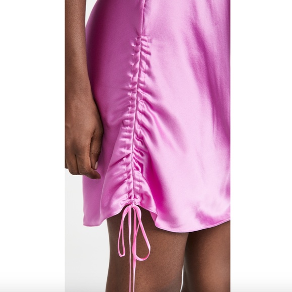 NWT DANNIJO 100% Silk Ruched Side Slip Dress - Picture 5 of 16